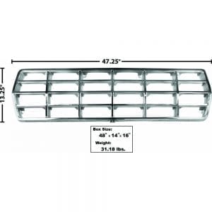1978-1979 Ford Pickup Truck Grille Chrome/Argent