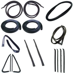 1978-1980 GMC Pickup Truck Complete Weatherstrip Seal Kit w/o Chrome Weatherstrip Trim