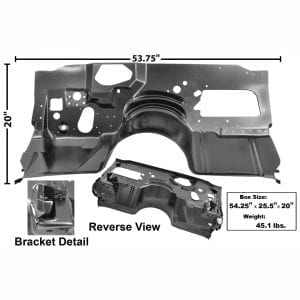 1978-1981 Chevy Camaro Firewall with Heater