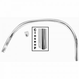 1978-1983 Chevy Chevelle Rear Wheel Opening Molding Passenger Side (RH)