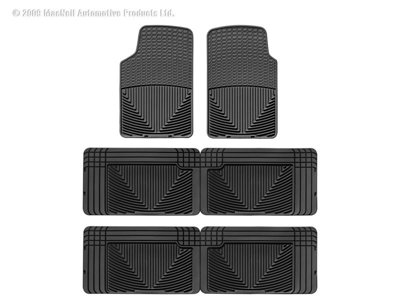 1980-2003 Ford| Honda| Izuzu| Land Rover| Volkswagen Vanagon| Aerostar| Eurovan| Rodeo| Passport| Dscovery WeatherTech Front and Rear All-Weather Floor Mats-Black-W3-W25-W25-WT