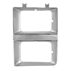 1981-1982 Chevrolet Pickup Headlamp Door Driver Side Chrome/Silver-DYNM1138S