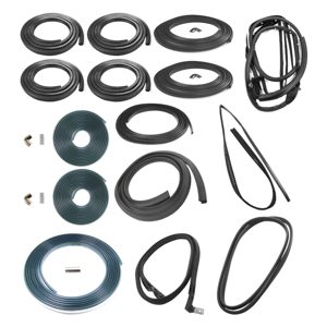 1981-1985 CHEVROLET-GMC SUBURBAN COMPLETE WEATHERSTRIP KIT- 2PC VENT SEALS SILVERADO-SIERRA MODELS WITH TAILGATE-CWK111581