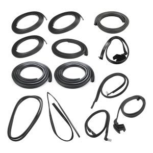 1981-1985 Chevrolet|GMC Blazer|Jimmy Complete Weatherstrip Seal Kit w/Black Weatherstrip Trim 2Pc Style-CWK111681