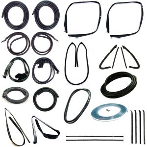 1981-1985 Chevrolet|GMC Blazer|Jimmy Complete Weatherstrip Seal Kit w/Weatherstrip Trim Groove 2Pc Style