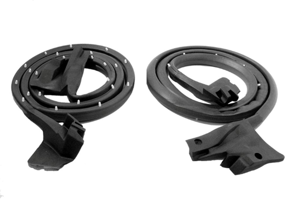 Pair Of Front Door Weatherstrip Seals For 1957-58 Buick Oldsmobile 2-Dr Hardtop/Convertible