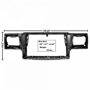 1981-1988 Chevy Monte Carlo Radiator Support