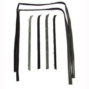 1981-1991 Chevrolet|GMC Blazer|Suburban|C/K Pickup Truck|Jimmy Beltline Molding and Glass Run Channel 6 PC Kit - Driver and Passenger-WFK111181A