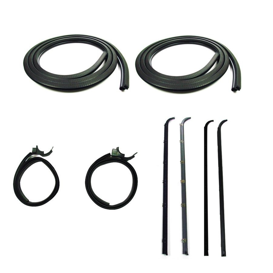 1983-1988 Ford Bronco|Ranger Door Weatherstrip Seal 8 PC Kit - Driver and Passenger-DK211083XLT