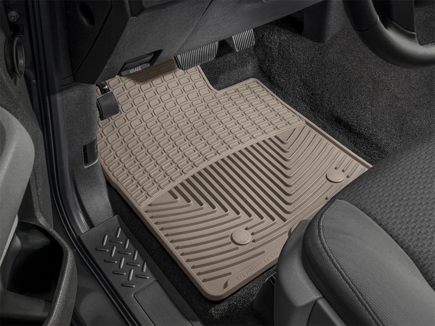 1984-2010 BMW WeatherTech Front All-Weather Floor Mats-Tan - Image 2