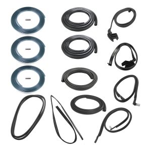 1985-1991 Chevrolet|GMC Blazer|Jimmy Complete Weatherstrip Seal Kit w/Chrome Weatherstrip Trim 1Pc Style-CWK111685
