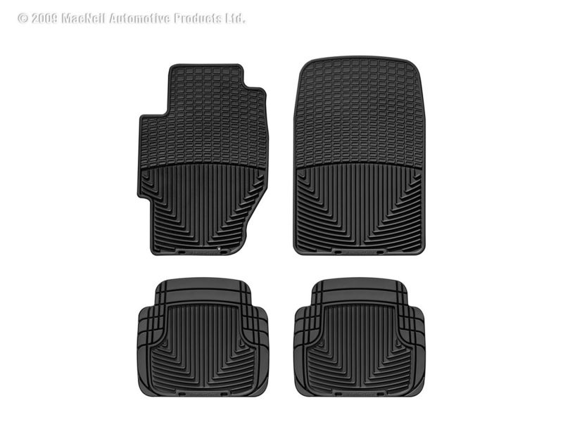 1985-2007 Honda| Acura Civic| Prelude| Integra| CRX| Accord| Vigor| Civic del Sol| TL| RL| CL| RSX WeatherTech Front and Rear All-Weather Floor Mats-Black-W34-W50-WT