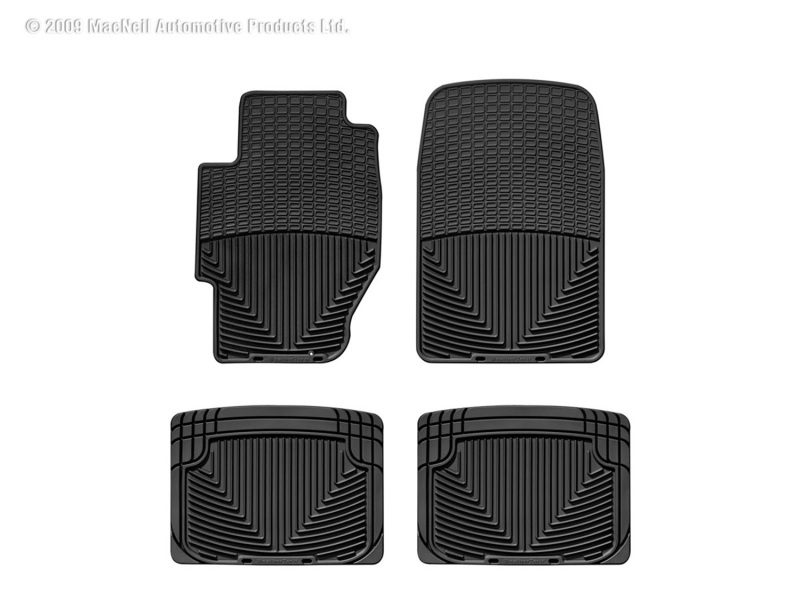 1985-2007 Honda| Acura Civic| Prelude| Integra| CRX| Accord| Vigor| Civic del Sol| TL| RL| CL| RSX WeatherTech Front and Rear All-Weather Floor Mats-Black-W34-W20-WT