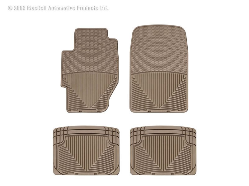 1985-2007 Honda| Acura Civic| Prelude| Integra| CRX| Accord| Vigor| Civic del Sol| TL| RL| CL| RSX WeatherTech Front and Rear All-Weather Floor Mats-Tan-W34TN-W20TN-WT