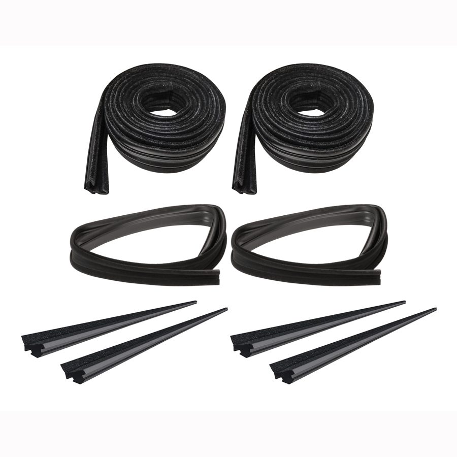 1986-2007 Peterbilt 377|379 Beltline Molding 8 PC Kit - Driver and Passenger-WFK911186