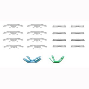 1987-1990 Toyota Tercel 18 PC Windshield Molding Clip Kit-PCK-564-87