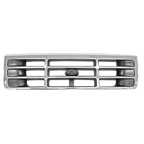 1992-1996 Ford F-Series Pickup Grille Chrome/Gray-DYN3038A