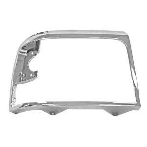 1992-1998 Ford Bronco|F-Series Pickup Headlamp Door Passenger Side Chrome/Gray-DYN3038L