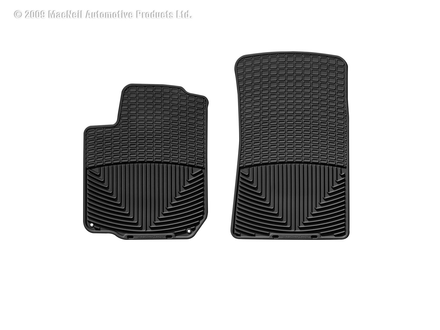 1993-2010 Volkswagen| Audi Golf| Cabrio| Beetle| Jetta| TT| TT Quattro| Allroad Quattro| R32 WeatherTech Front All-Weather Floor Mats-Black-W31-WT