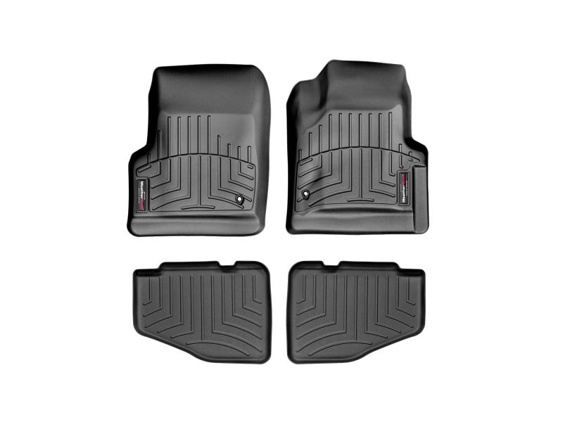 1997-2006 Jeep TJ| Wrangler WeatherTech Front and Rear Floorliners-Black-44042-1-2-WT