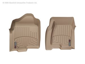 1999-2007 Chevrolet| GMC| Cadillac Silverado| Sierra| Suburban| Tahoe| Yukon| Escalade| Avalanche WeatherTech Front Floorliner-Tan-450031-WT