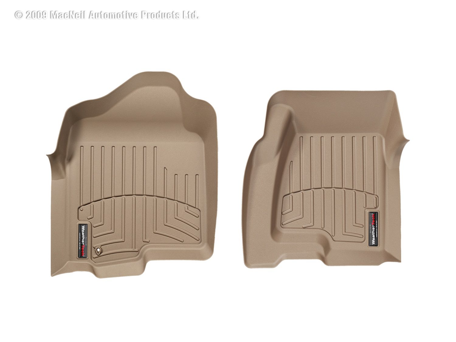 1999-2007 Chevrolet| GMC| Cadillac Silverado| Sierra| Suburban| Tahoe| Yukon| Escalade| Avalanche WeatherTech Front Floorliner-Tan-450031-WT
