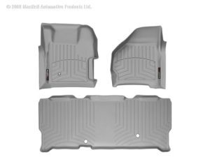 1999-2007 Ford F-250| F-250 Super Duty| F-350 Super Duty WeatherTech Front and Rear Floorliners-Grey-461251-460023-WT