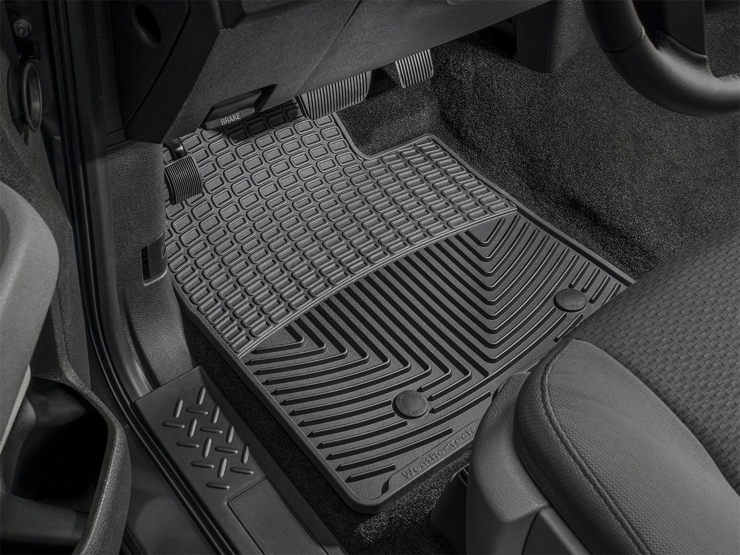 1999-2010 Jeep Grand Cherokee| Commander WeatherTech Front All-Weather Floor Mats-Black - Image 2