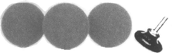 2" Surface Prep Disc Screw Type Premium Grade Blue - Fine - Image 2