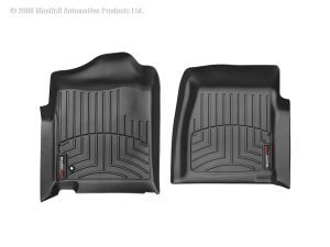 2002-2007 Chevrolet| GMC Silverado| Sierra WeatherTech Front Floorliner-Black-440281-WT