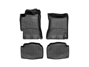 2002-2007 Subaru Impreza WeatherTech Front and Rear Floorliners-Black-44097-1-2-WT