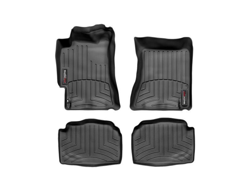 2002-2007 Subaru Impreza WeatherTech Front and Rear Floorliners-Black-44097-1-2-WT