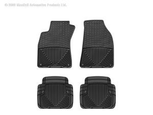 2002-2009 Audi A4| A4 Quattro| S4| RS4 WeatherTech Front and Rear All-Weather Floor Mats-Black-W67-W50-WT