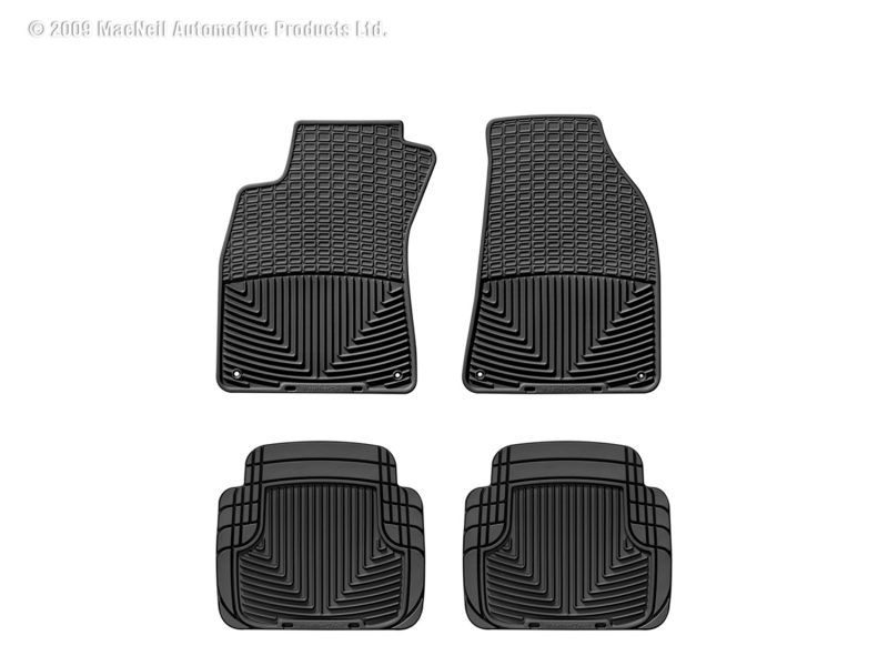 2002-2009 Audi A4| A4 Quattro| S4| RS4 WeatherTech Front and Rear All-Weather Floor Mats-Black-W67-W50-WT