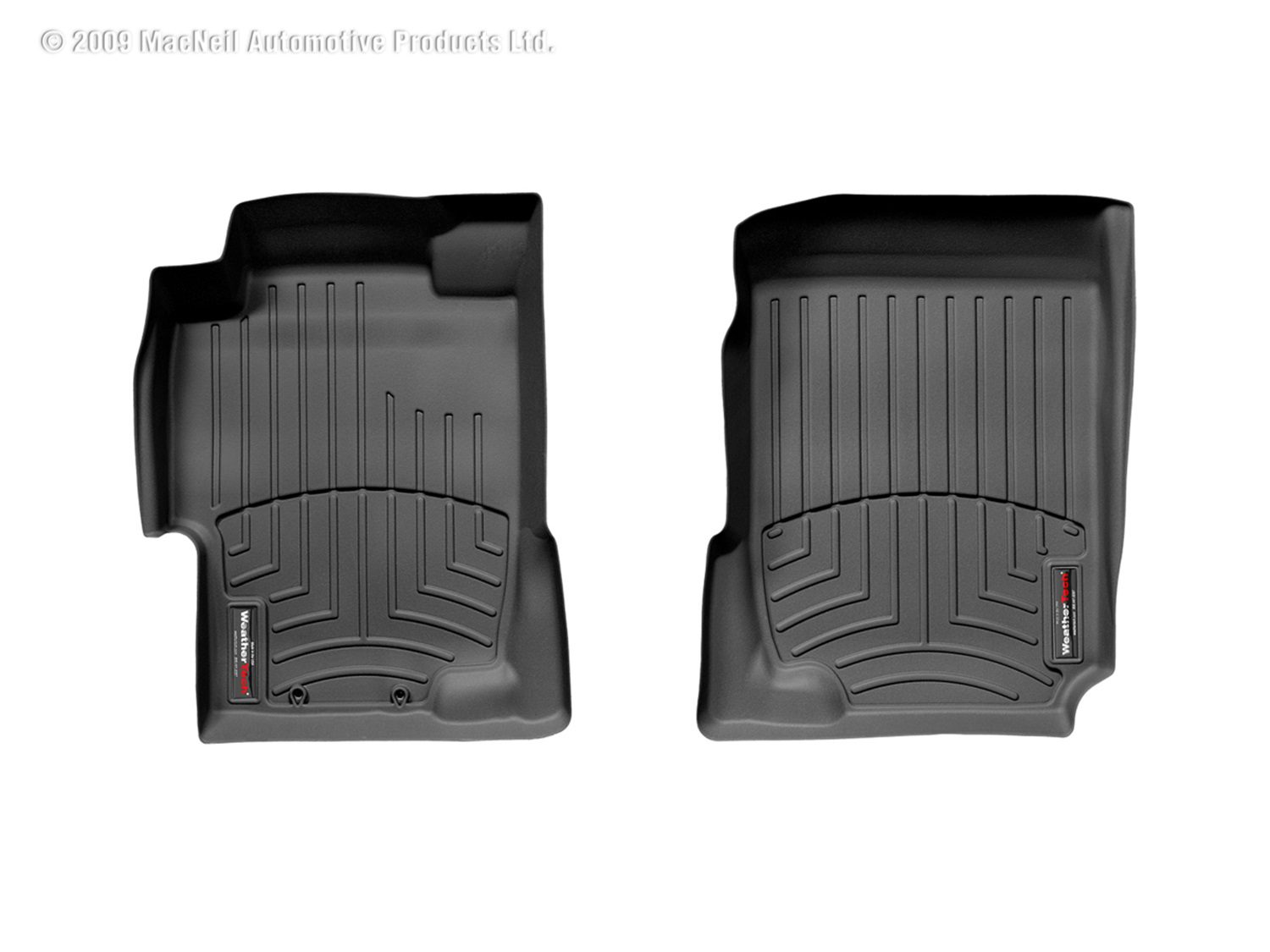 2003-2007 Honda Accord WeatherTech Front Floorliner-Black-440601-WT