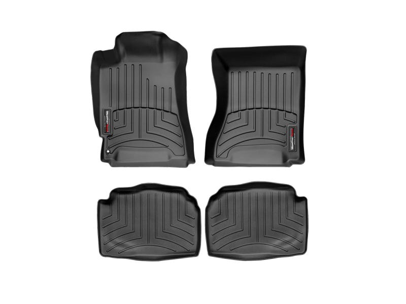 2003-2008 Subaru Forester WeatherTech Front and Rear Floorliners-Black-441281-440972-WT