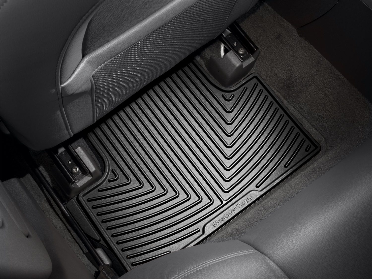 2003-2018 Volvo WeatherTech Rear All-Weather Floor Mats-Black - Image 2