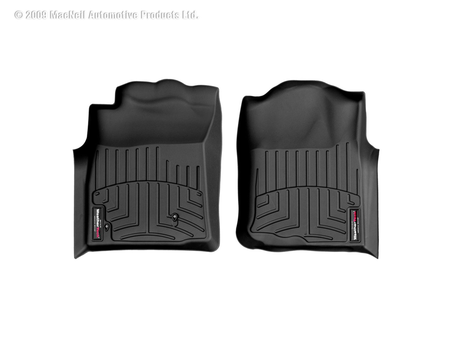 2005-2007 Toyota Tacoma WeatherTech Front Floorliner-Black-440211-WT