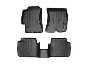 2005-2009 Subaru Legacy| Outback WeatherTech Front and Rear Floorliners-Black-44083-1-2-WT