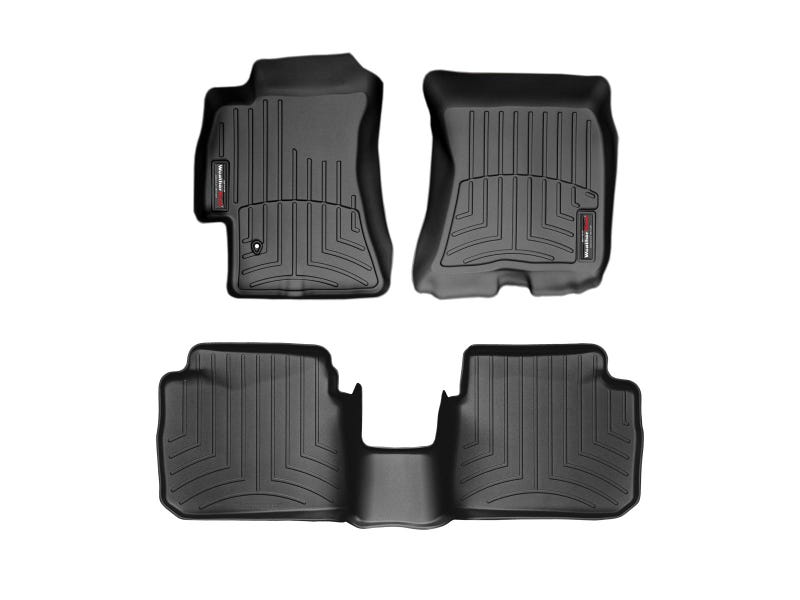 2005-2009 Subaru Legacy| Outback WeatherTech Front and Rear Floorliners-Black-44083-1-2-WT
