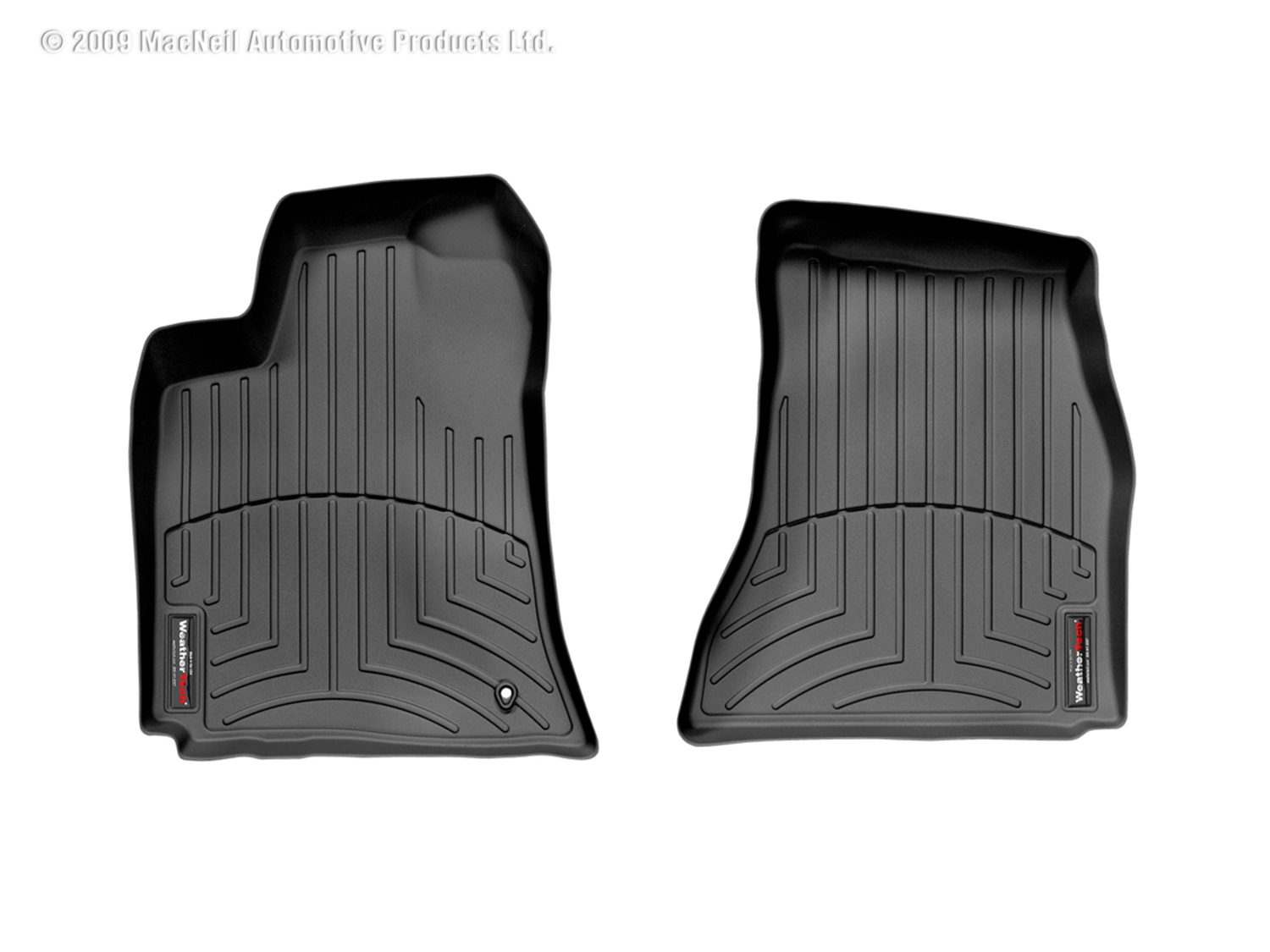 2005-2010 Chrysler| Dodge 300| Magnum| Charger WeatherTech Front Floorliner-Black-440691-WT