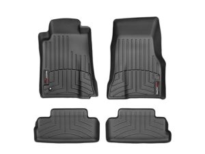 2005-2010 Ford Mustang WeatherTech Front and Rear Floorliners-Black-44139-1-2-WT