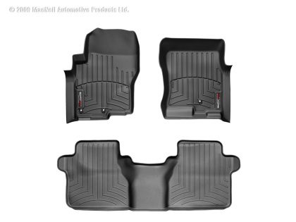 2005-2021 Nissan| Suzuki Frontier| Equator WeatherTech Front and Rear Floorliners-Black-441761-440473-WT