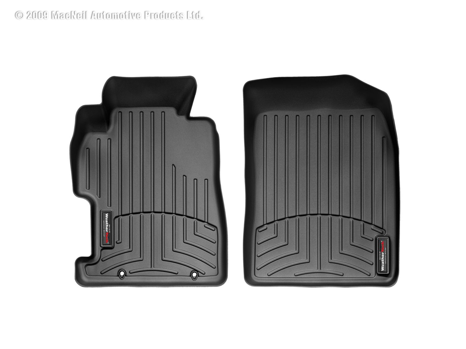2006-2011 Honda Civic WeatherTech Front Floorliner-Black-440901-WT