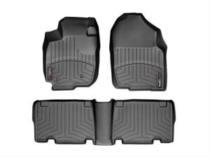 2006-2012 Toyota RAV4 WeatherTech Front and Rear Floorliners-Black-44072-1-2-WT