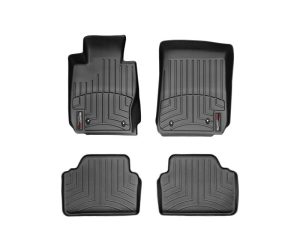 2006-2013 BMW 325xi| 330xi| 328xi| 335xi| 328i xDrive| 335i xDrive WeatherTech Front and Rear Floorliners-Black-44146-1-2-WT