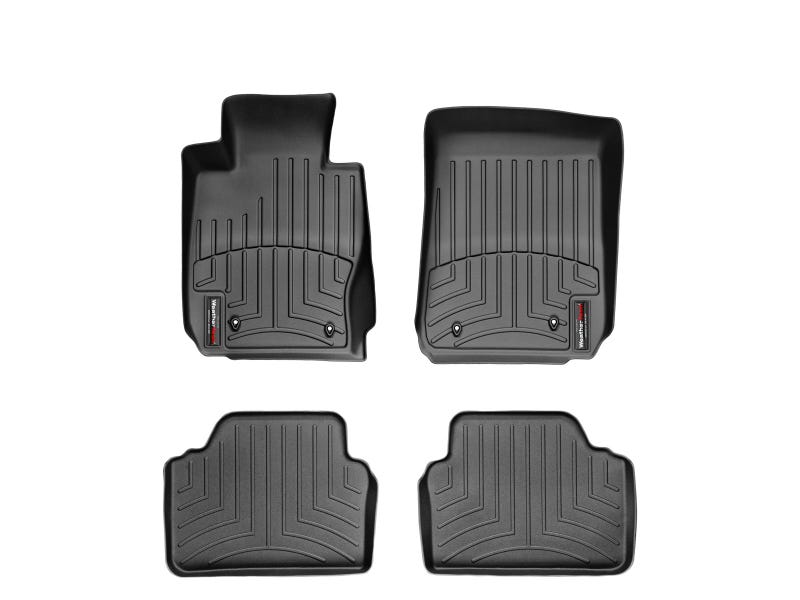 2006-2013 BMW 325xi| 330xi| 328xi| 335xi| 328i xDrive| 335i xDrive WeatherTech Front and Rear Floorliners-Black-44146-1-2-WT