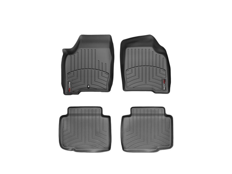 2006-2016 Chevrolet| Pontiac Impala| Grand Prix| Impala Limited WeatherTech Front and Rear Floorliners-Black-44124-1-2-WT