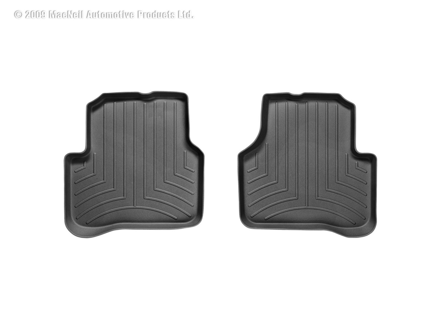 2006-2017 Volkswagen Passat| CC WeatherTech Rear Floorliner-Black-441672-WT