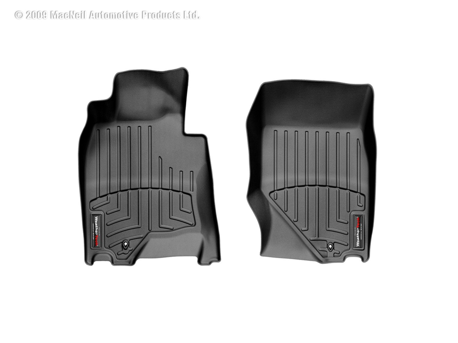 2007-2010 INFINITI G35| G37 WeatherTech Front Floorliner-Black-441561-WT